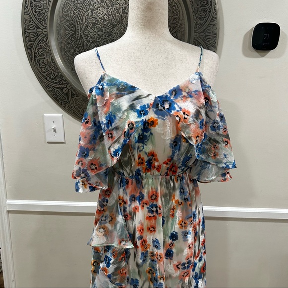 TANYA TAYLOR Lorena floral cold - shoulder maxi dress - Size 2 - Picture 4 of 13